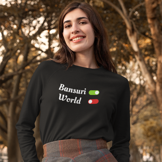 Bansuri On, World Off Unisex Sweatshirt